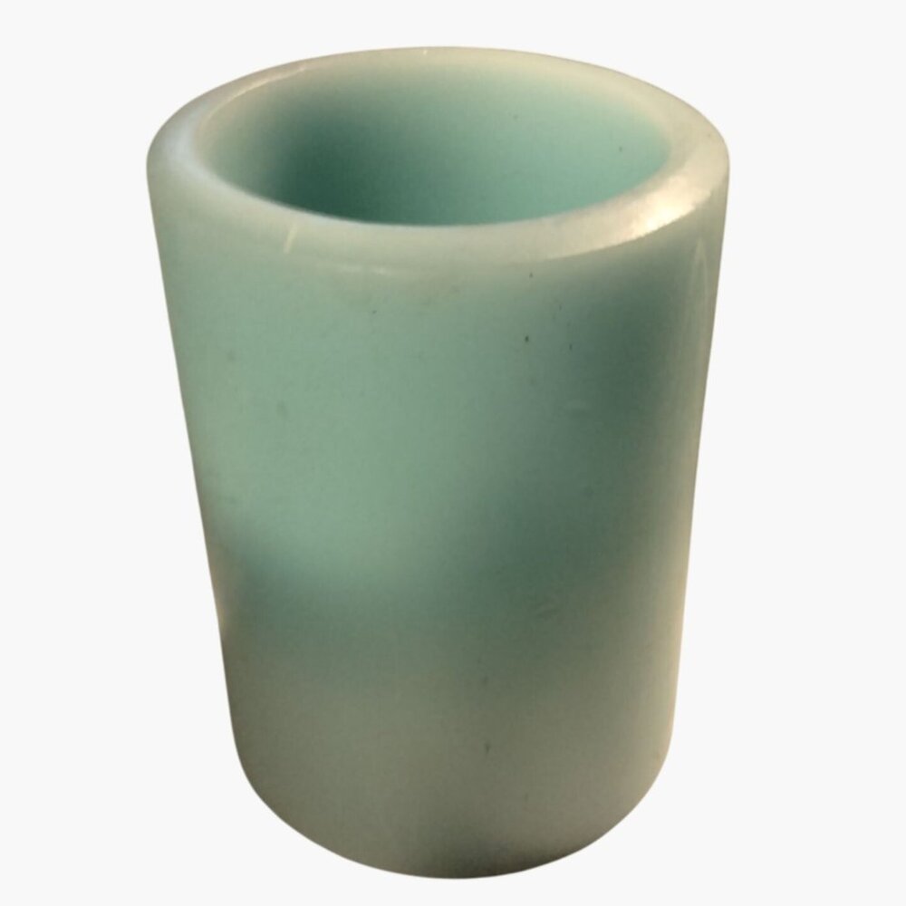 Sylvania Flameless Candle Blue Battery Operated Timer Feature Pillar 4x3 inch
